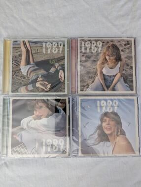 Taylor Swift 1989 Taylor's Version 4 CDs NEW Sealed Green Rose Pink Yellow Blue
